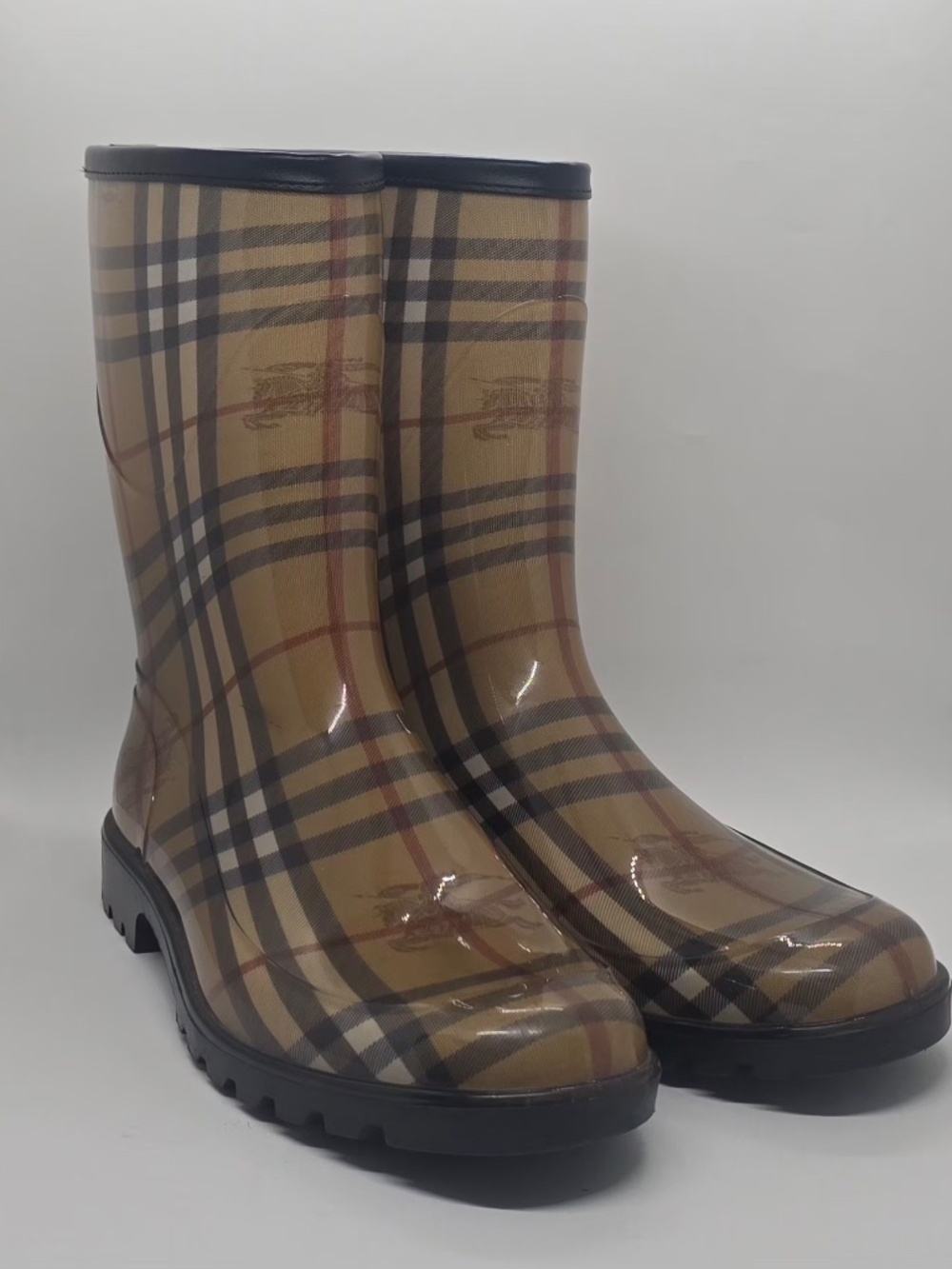 Burberry Boots w/ Scarf Women Size 41 - Picture 2 of 8